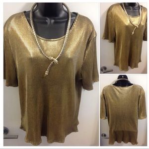 3/$20 FAIR SET 12 L (L/XL Fit) shiny gold top